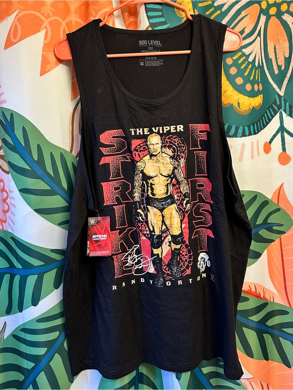 WWE Randy Orton Viper Strikes First 500 Level NWT Tank Mens 2XL